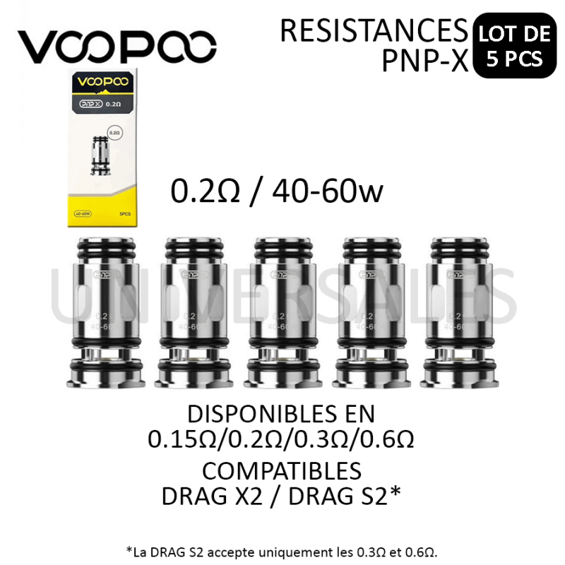 elfbar nachfüll pod läuft aus Résistances PnP pour Pod Drag / V Suit de la marque Voopoo