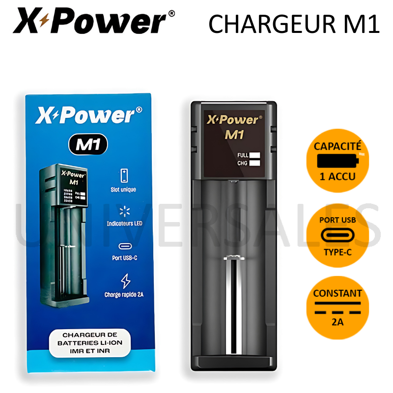 CHARGEUR M1 SIMPLE ACCU - X POWER CHARGEUR M1 SIMPLE ACCU - X POWER