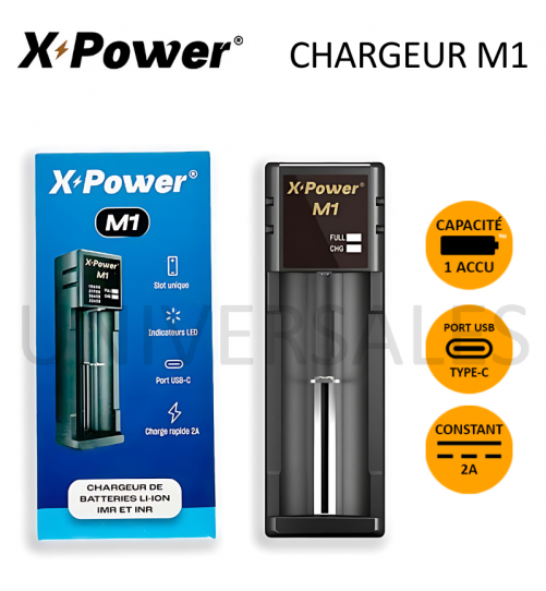 CHARGEUR ACCU M1 CIGARETTE ELECTRONIQUE