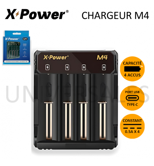 CHARGEUR ACCU M4 CIGARETTE ELECTRONIQUE