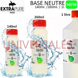 Base e-liquide Neutre 50/50 140ml. 0mg Extrapure