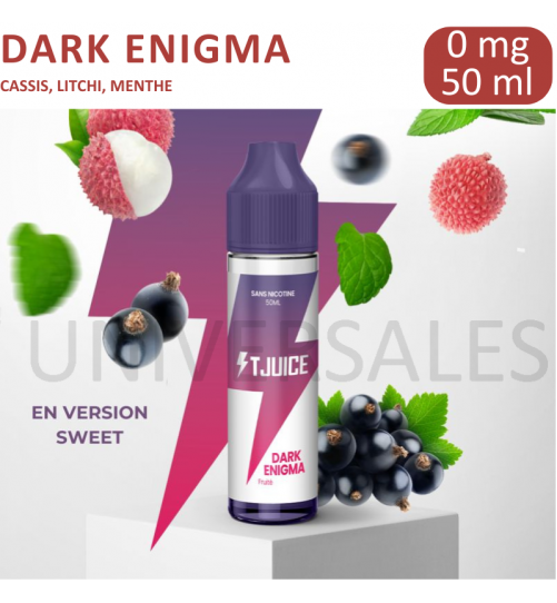 E-liquide DARK ENIGMA 50ML T-JUICE