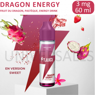 E-liquide DRAGON ENERGY 50ML T-JUICE 3G