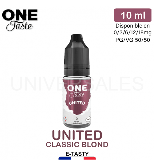 E-LIQUIDE UNITED ONE TASTE E-TASTY