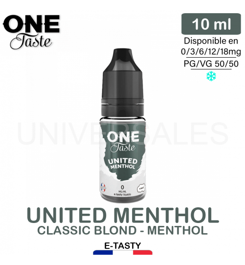 E-LIQUIDE UNITED MENTHOL ONE TASTE