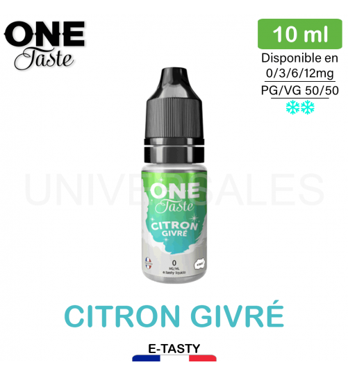 E LIQUIDE CITRON GIVRE ONE TASTE