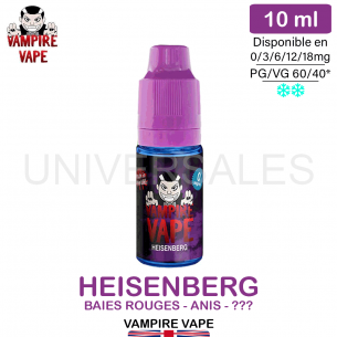 E-LIQUIDE HEISENBERG VAMPIRE VAPE