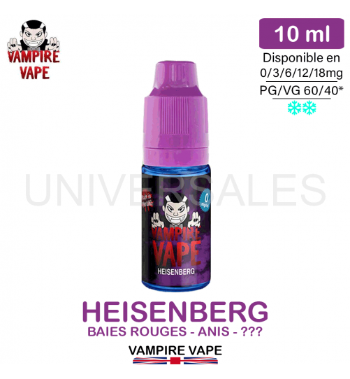 E-LIQUIDE HEISENBERG VAMPIRE VAPE
