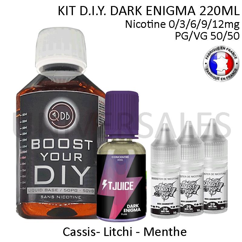Kit D.I.Y. DARK ENIGMA 220ml Kit D.I.Y. DARK ENIGMA 220ml