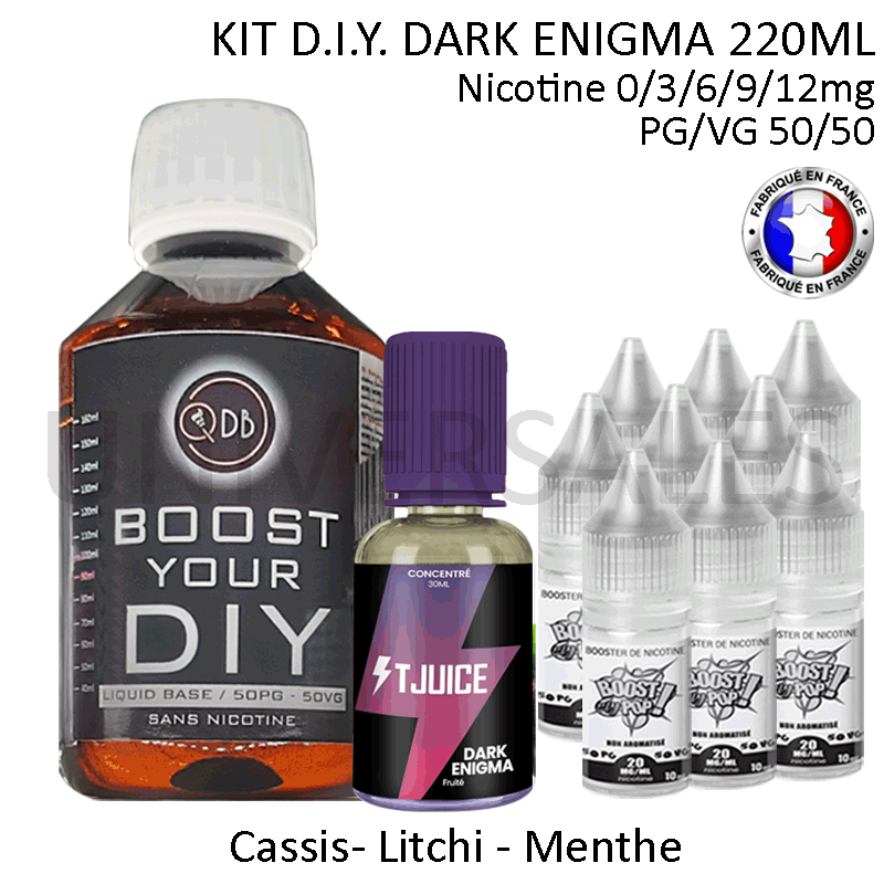 Kit D.I.Y. DARK ENIGMA 220ml Kit D.I.Y. DARK ENIGMA 220ml