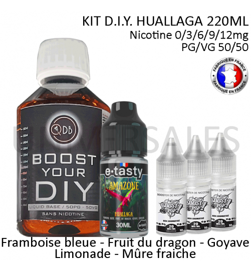 KIT DIY E LIQUIDE HUALLAGA PAS CHER