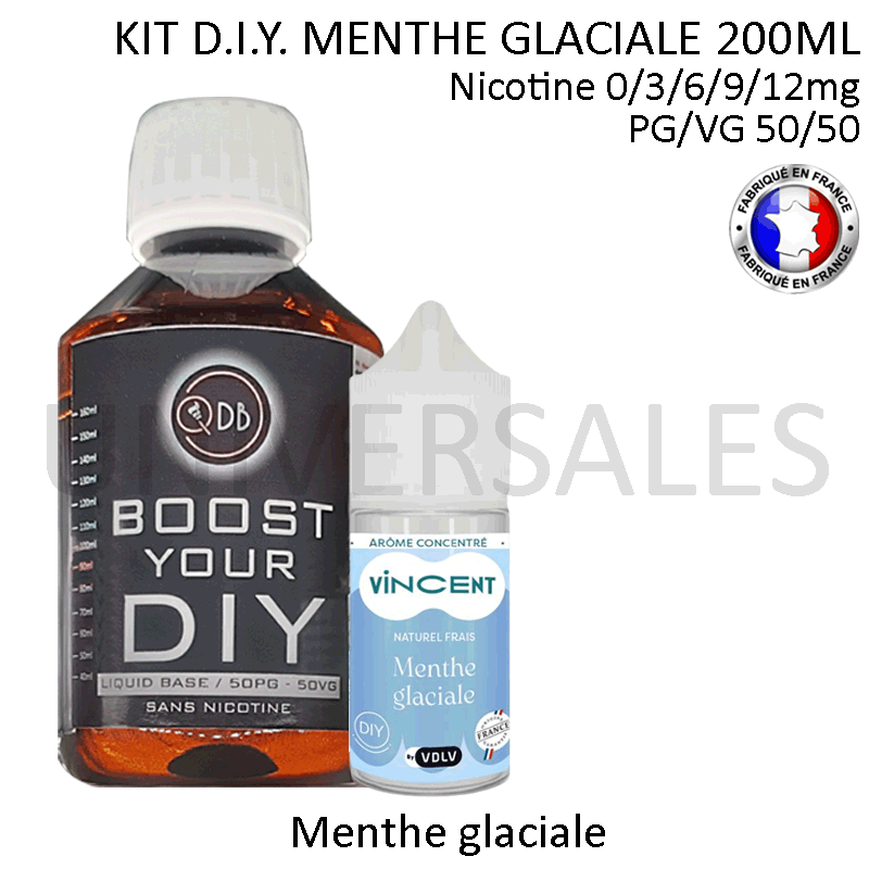 Kit D.I.Y. MENTHE GLACIALE 230ml Kit D.I.Y. MENTHE GLACIALE 230ml