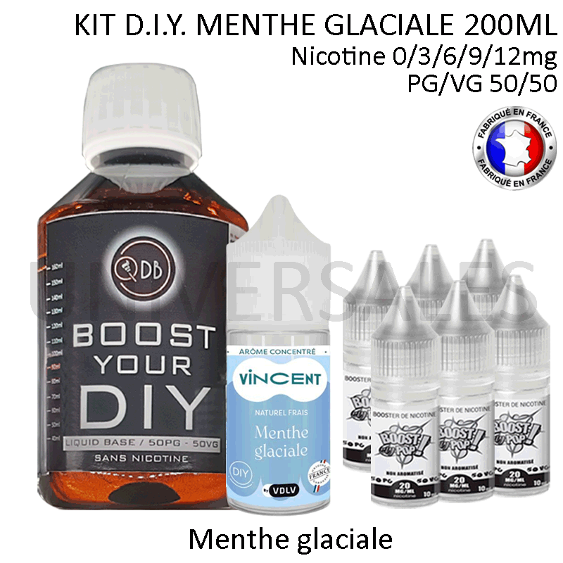 Kit D.I.Y. MENTHE GLACIALE 230ml Kit D.I.Y. MENTHE GLACIALE 230ml