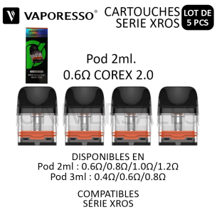 CARTOUCHE XROS 0.6 2ML COREX 2.0
