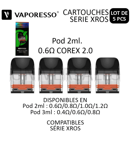 CARTOUCHE XROS 0.6 2ML COREX 2.0