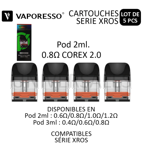 Cartouches pod XROS - Boite de 4