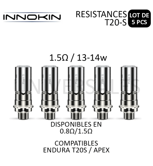 Résistances Prism S - Boite de 5
