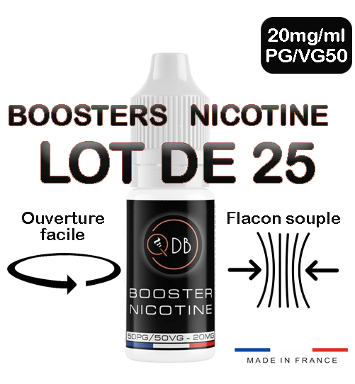 Booster de nicotine QDB lot de 25