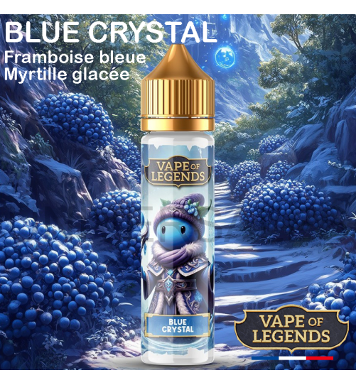 E LIQUIDE BLUE CRYSTAL VAPE OF LEGEND