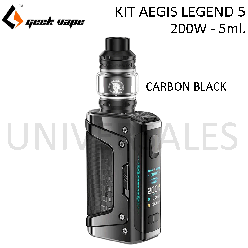 AEGIS LEGEND 5 - LE KIT ULTIME DE GEEKVAPE - MOD 200W - CLEARO 5ML -