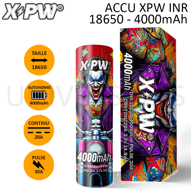 ACCU 18650 4000mAh - XPW
