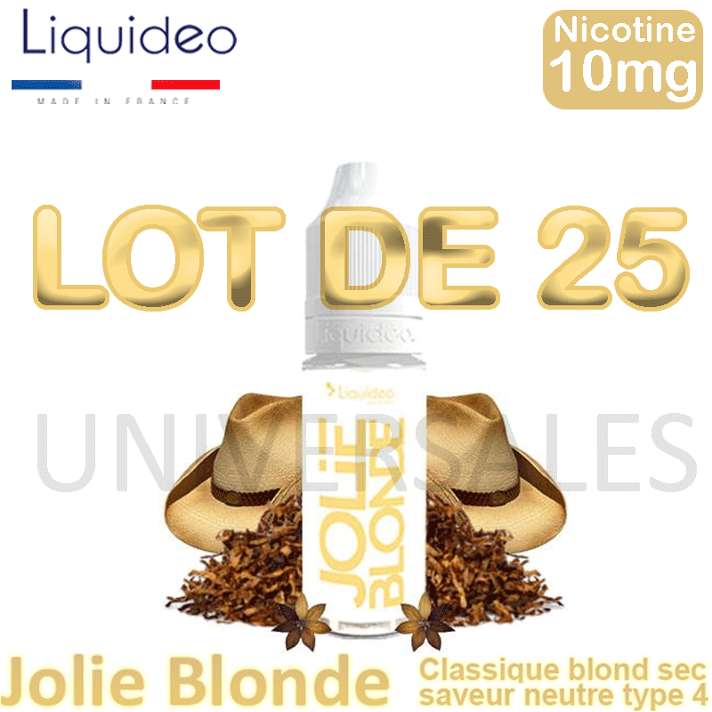 E Liquides JOLIE BLONDE lot de 25