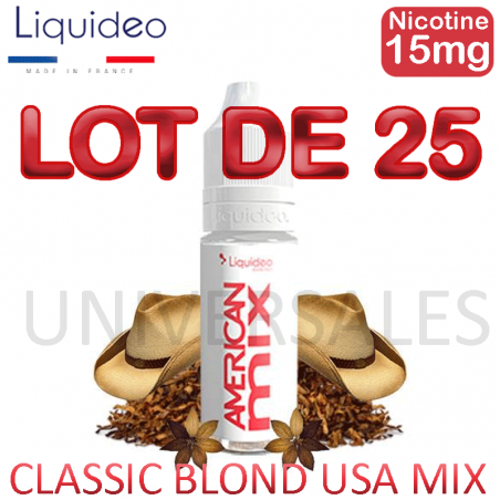 E Liquides AMERICAN MIX lot de 25