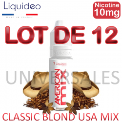 E liquide gout tabac blonde American Mix 10mg