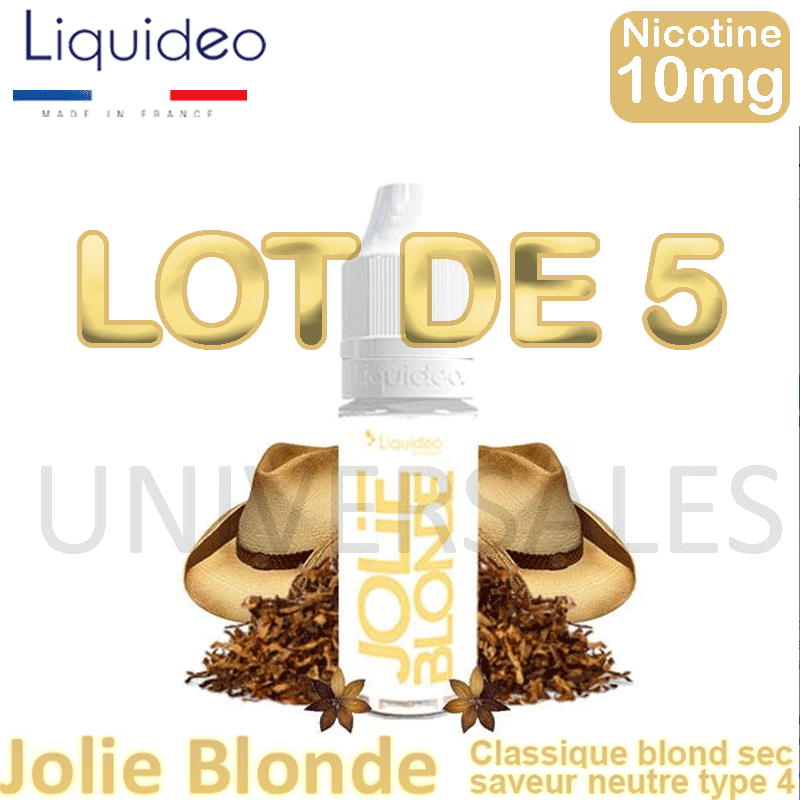 E-Liquide JOLIE BLONDE lot de 5