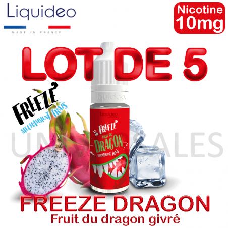 E liquide FREEZE ICE DRAGON lot de 5