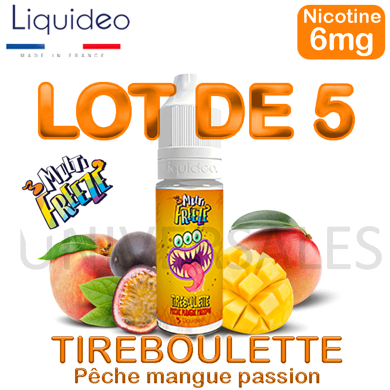 E liquide TIREBOULETTE lot de 5