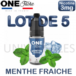 E-liquide MENTHE FRAICHE lot de 5