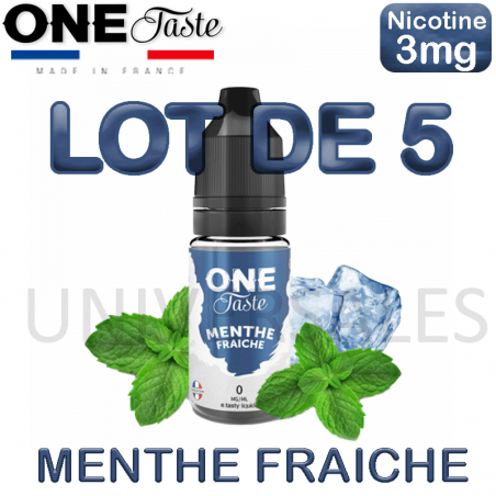 E-liquide MENTHE FRAICHE lot de 5