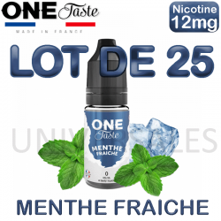 E-liquide One Taste Menthe Fraiche 12mg x25