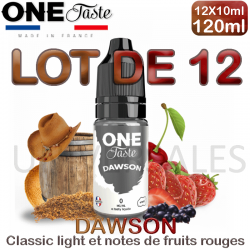 E liquide gout tabac fruité DAWSON one taste 0mg