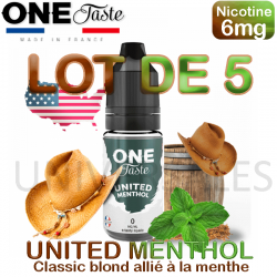 E -liquide UNITED MENTHOL lot de 5