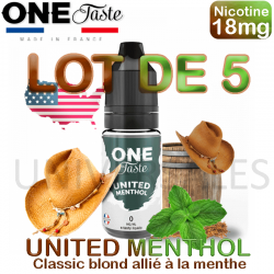 E -liquide UNITED MENTHOL lot de 5