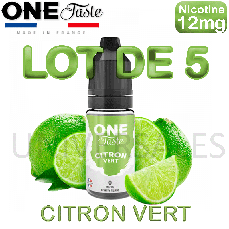 E Liquides CITRON VERT lot de 5