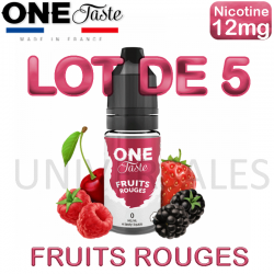 E Liquides FRUITS ROUGES lot de 5