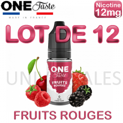 E Liquides FRUITS ROUGES lot de 12
