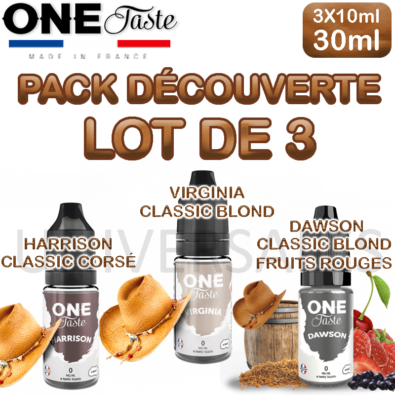 Pack découverte Classic One Taste Pack découverte Classic One Taste
