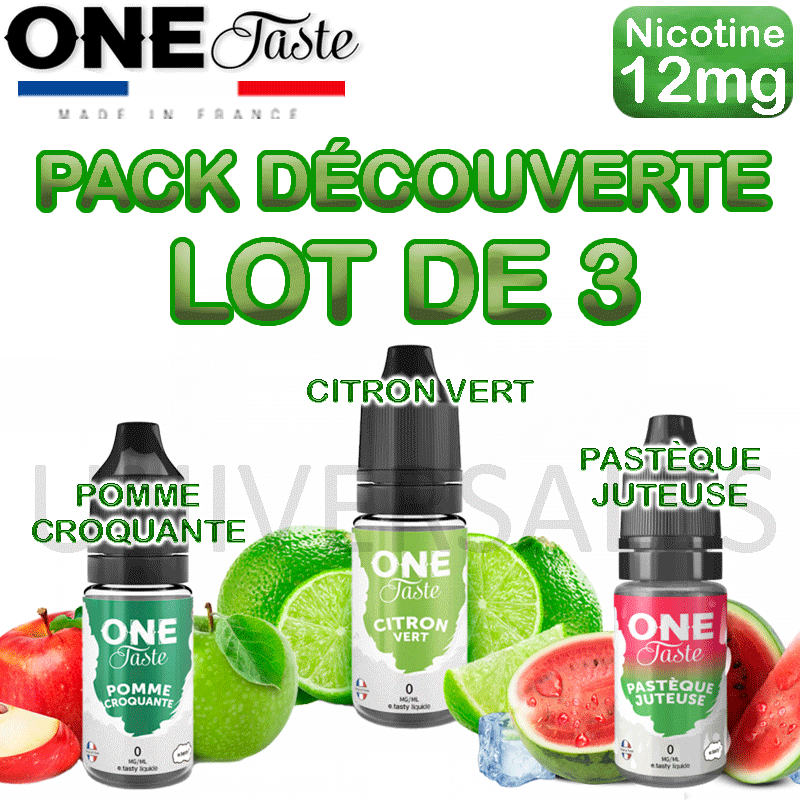 Pack découverte Fruités One Taste