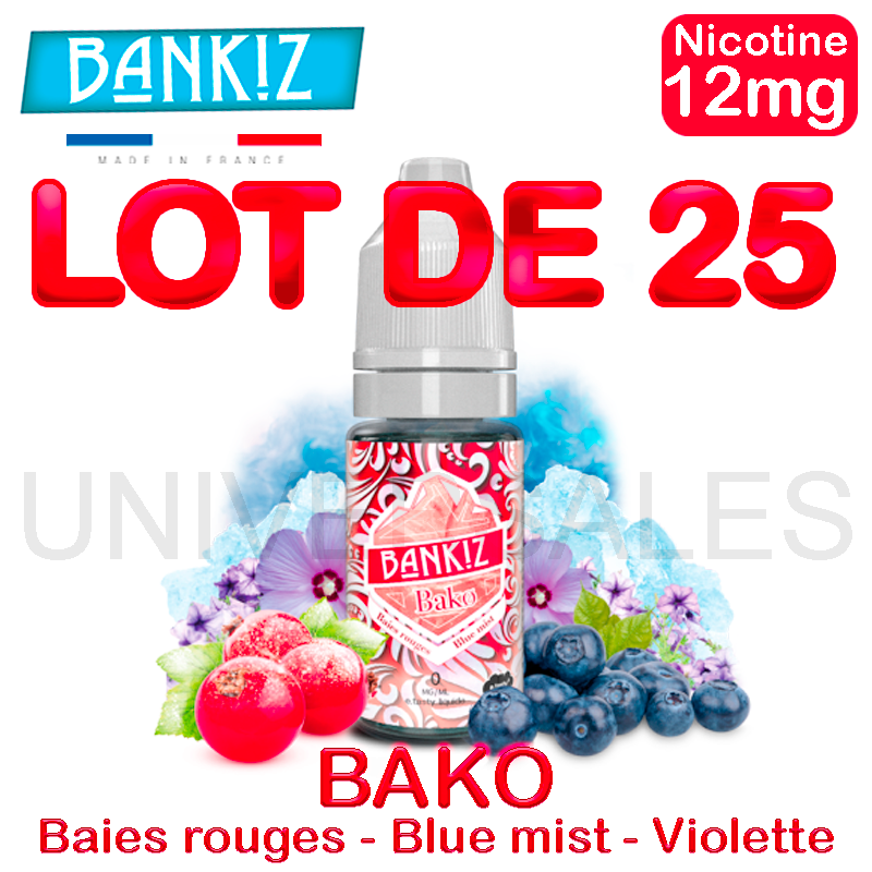 E Liquides BAKO lot de 25