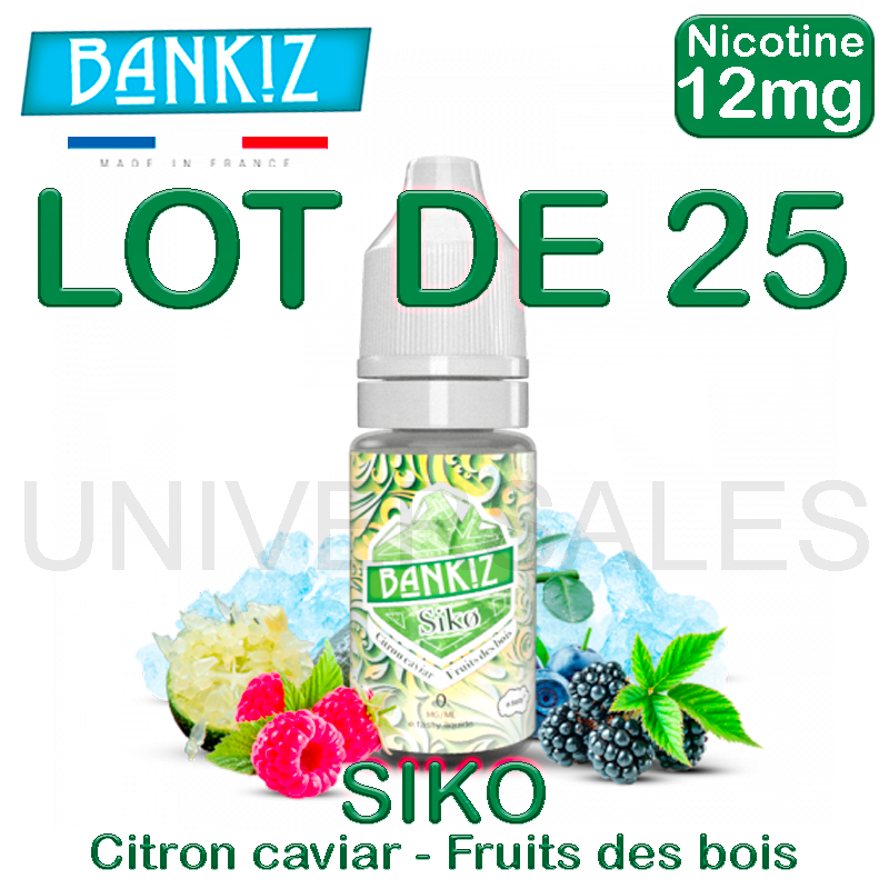 E Liquides SIKO lot de 25