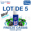 E liquide FREEZE CASSIS lot de 5