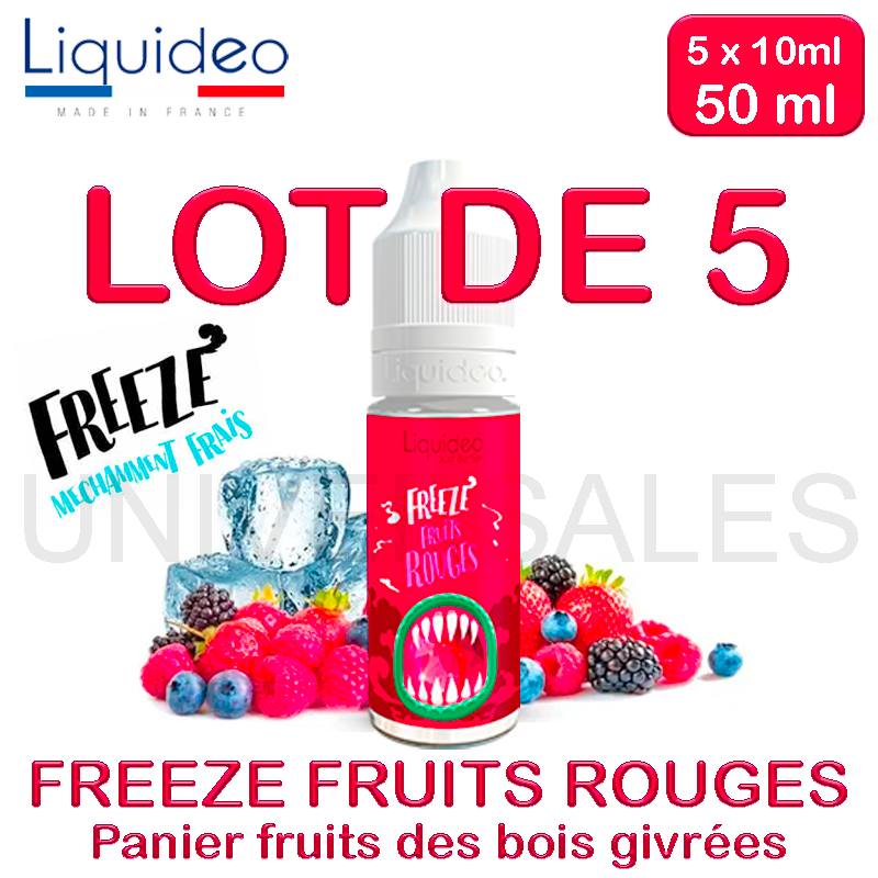 E liquide FREEZE FRUITS ROUGES lot de 5
