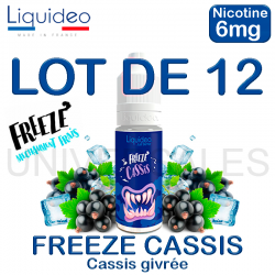 E liquide FREEZE CASSIS lot de 12