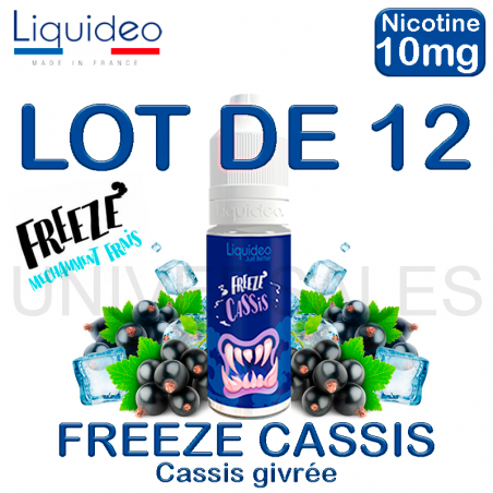 E liquide FREEZE CASSIS lot de 12