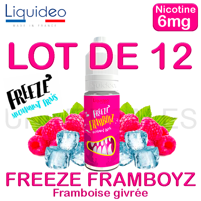 E liquide FREEZE FRAMBOYZ lot de 12