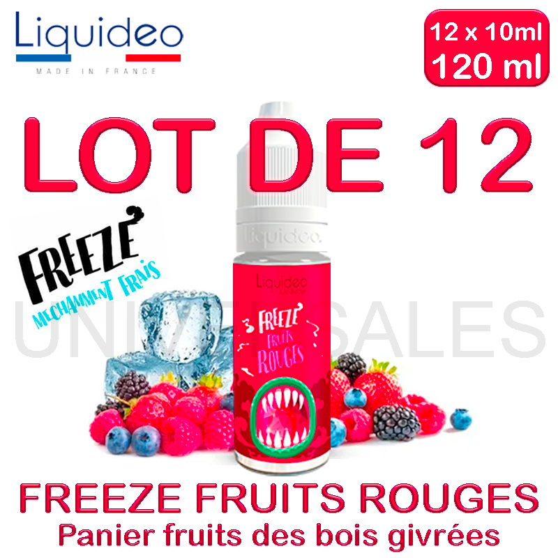 E liquide FREEZE FRUITS ROUGES lot de 12